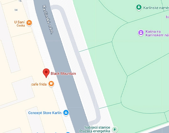 Mapa prodejny Praha
